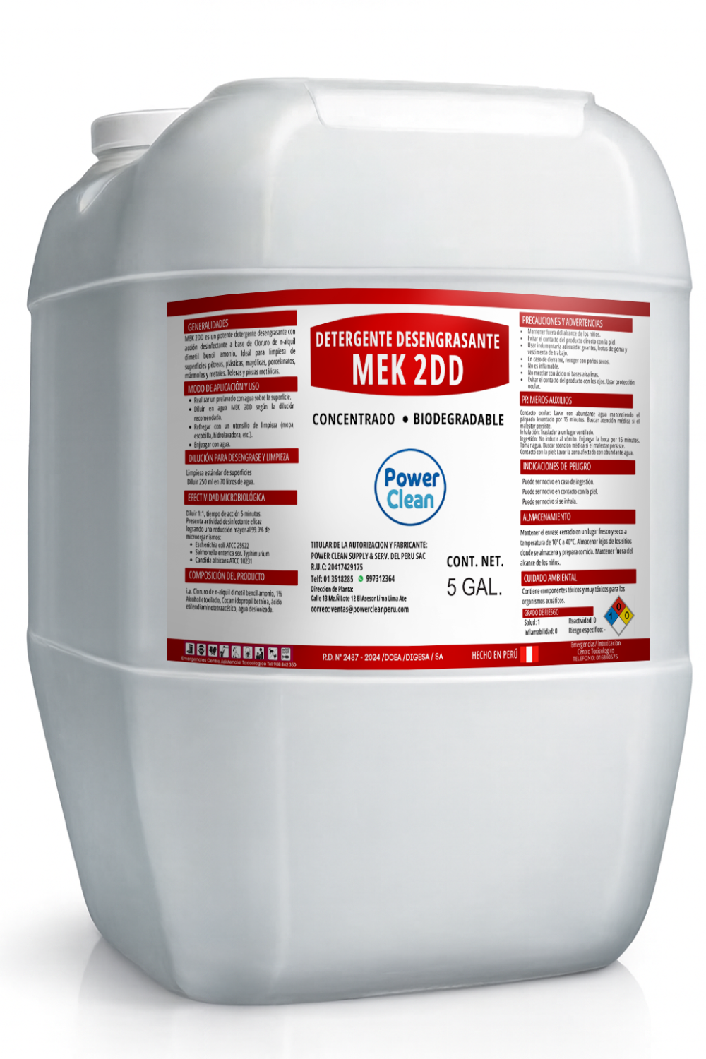 MEK2DD DETERGENTE DESENGRASANTE