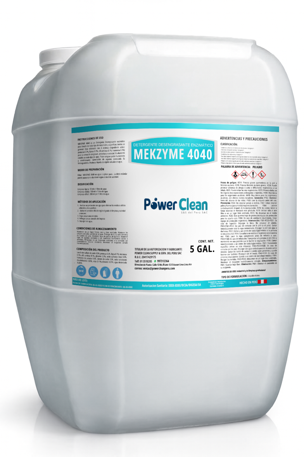 MEKZYME 4040 DETERGENTE DESENGRASANTE ENZIMATICO