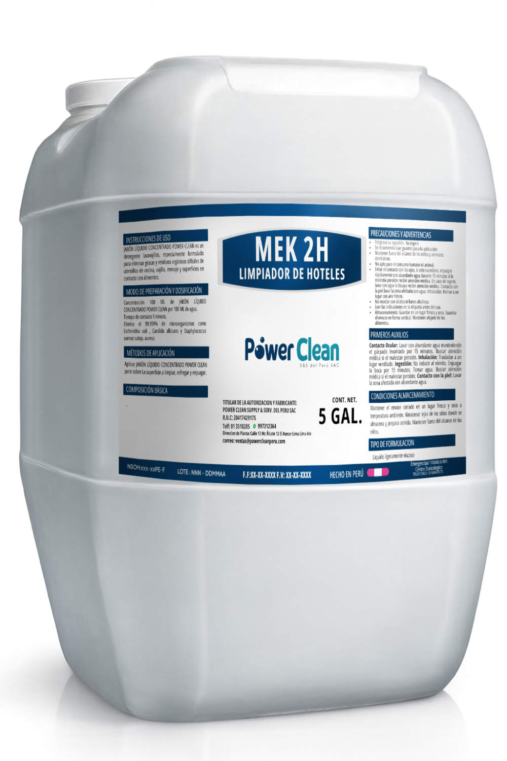 MEK2H LIMPIADOR HOTELES