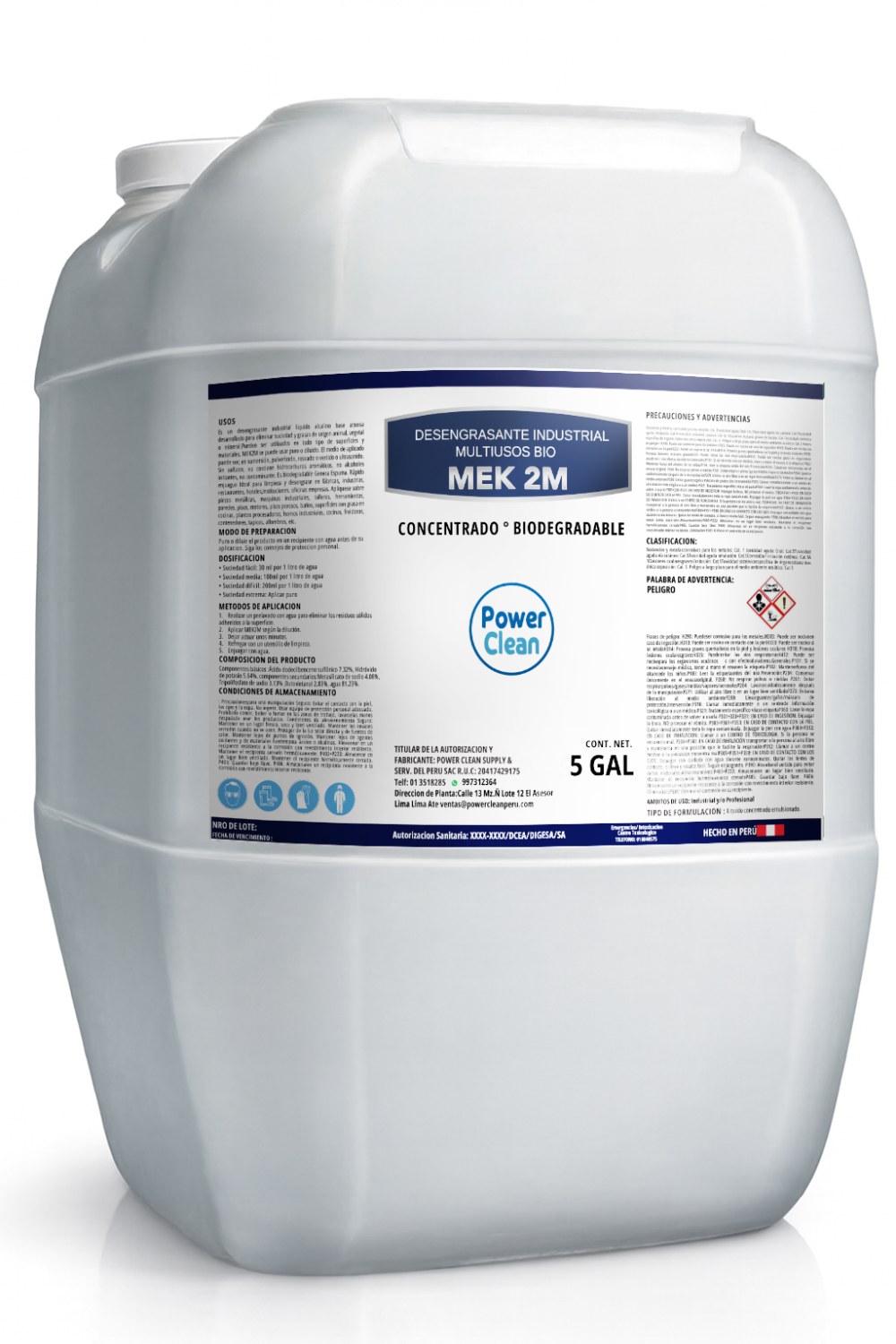 MEK2M DESENGRASANTE CONCENTRADO MULTIUSOS BIO